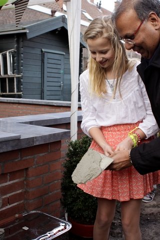 Eerste Steenlegging Hofkas 2014