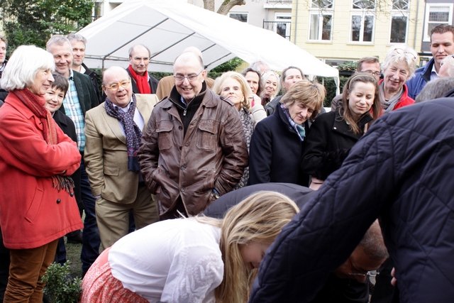 Eerste Steenlegging Hofkas 2014