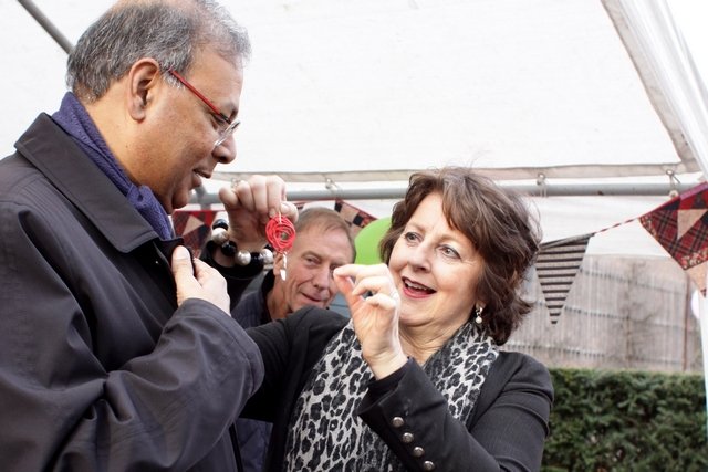 Eerste Steenlegging Hofkas 2014